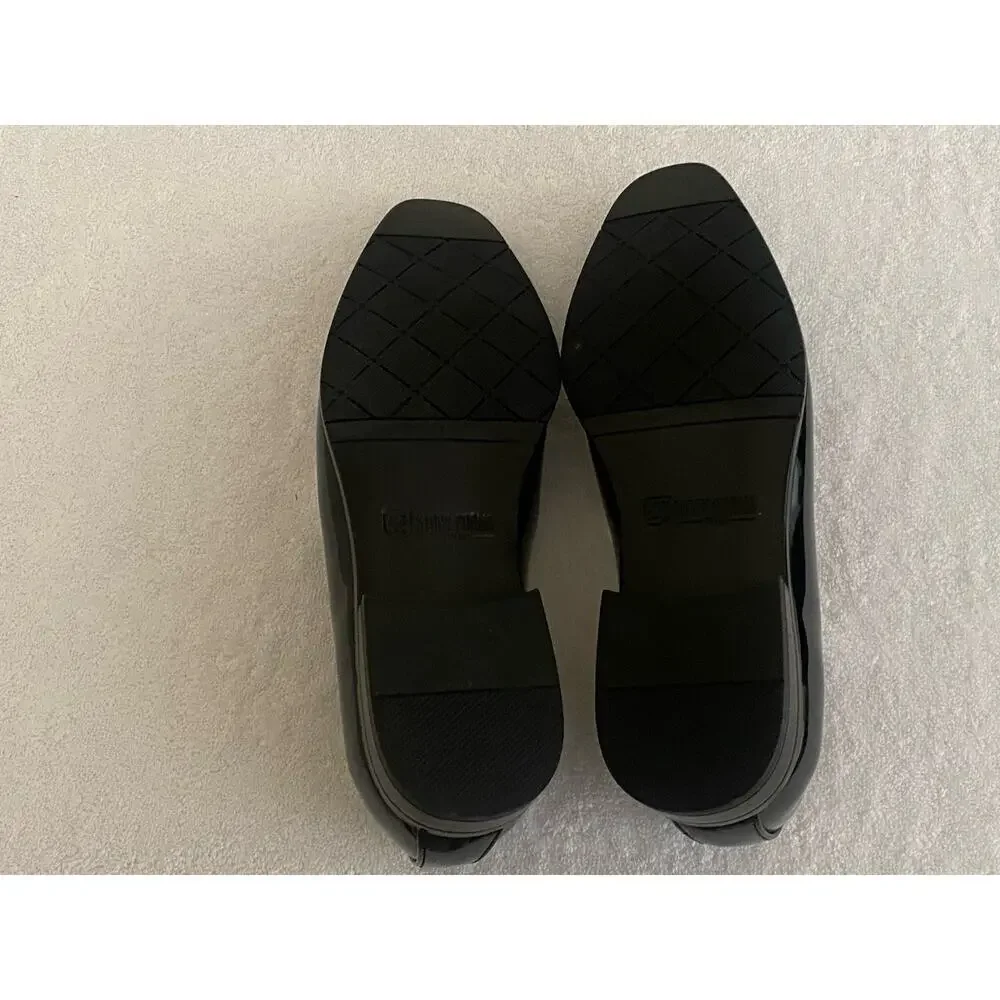 Stacy Adams Men's Phoenix Tassel Slip On Dress Shoes Black Patent‎ Size 7.5